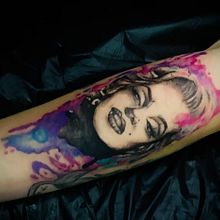 My project in Color Techniques for Tattoos course - Romana. Traditional illustration, Drawing, Digital Illustration, Tattoo Design, and Digital Drawing project by Romana Minik - 12.15.2021