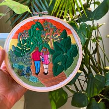 My project in Introduction to Botanical Embroidery course . % mbaghdady tarafından hazırlanan Nakış projesi - 12.15.2021