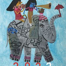 Circo de Lux    calendario 2022. Un proyecto de Ilustración tradicional de Gerald Espinoza - 14.12.2021