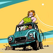 Olina and Vendula on trip (it is working title). Comic project by Pavel Kučera - 12.17.2021