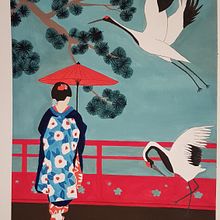 Mon projet du cours : Initiation à la gouache : voyage coloré au Japon. Projekt z dziedziny Trad, c, jna ilustracja,  Sztuki piękne,  Malarstwo i Malowanie gwaszami użytkownika jennifer_ciccarone - 17.12.2021