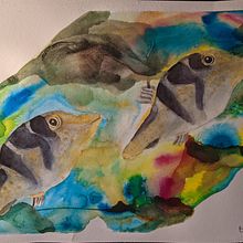 Mi Proyecto del curso: Ilustración de universos marinos en acuarela. Un proyecto de Ilustración tradicional, Pintura, Pintura a la acuarela e Ilustración naturalista				 de Brenda Oliva - 18.12.2021
