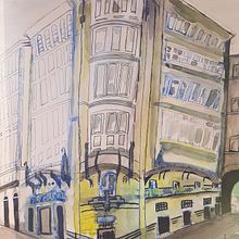 Mi Proyecto del curso: Sketching arquitectónico para ilustraciones urbanas. Een project van  Ontwerp, Traditionele illustratie,  Schetsen,  Architecturale illustratie y Sketchbook van Jarry - 18.12.2021