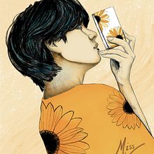 My project in Illustrated Portraits with Procreate course. Un projet de Illustration traditionnelle, Illustration vectorielle, Illustration numérique , et Dessin de portrait de Vanessa Santiago - 19.12.2021