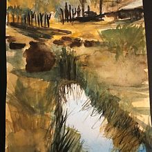 Mi Proyecto del curso: Paisajes naturales en acuarela. Un proyecto de Bellas Artes, Pintura y Pintura a la acuarela de Margarita Tercero Collar - 18.12.2021