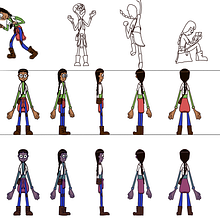 Meu projeto do curso: Design de personagens para animação com Photoshop. Un projet de Animation, Conception de personnages , et Animation de personnages de Alexandre D. de Oliveira - 16.12.2021