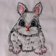 Rabbit embroidery. Embroider project by chanibenezra - 12.19.2021