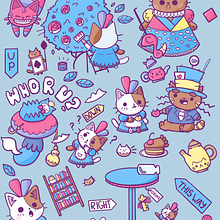 My project in Kawaii-Style Story Illustration course. Traditional illustration, Character Design, and Digital Illustration project by Julia Belyaeva - 12.16.2021