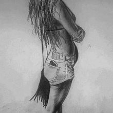 Ágata na praia - desenho a grafite. Pencil Drawing, Drawing, and Realistic Drawing project by Igor Kolling Maciel - 12.19.2021