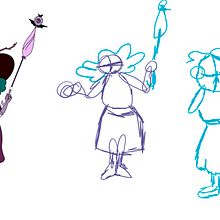 Mi Proyecto del curso: Introducción al diseño de personajes para animación y videojuegos. Traditional illustration, Animation, Character Design, Video Games, and Game Design project by ladinifranco18 - 12.16.2021