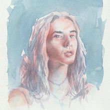 Mi Proyecto del curso: Retrato artístico en acuarela. Fine Arts, Painting, Watercolor Painting, and Portrait Drawing project by Edgar Martínez Mendoza - 12.20.2021