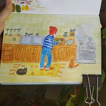 My project in Exploratory Sketchbook: Find Your Drawing Style course. Traditional illustration, Sketching, Creativit, Drawing, Watercolor Painting, Sketchbook, and Gouache Painting project by msvikol - 12.20.2021