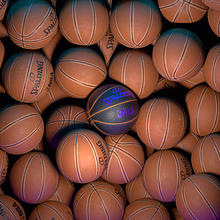 3D // NBA Basketball. Design, 3D, 3D Modeling, and 3D Design project by Eva Rodríguez Solís - 12.20.2021
