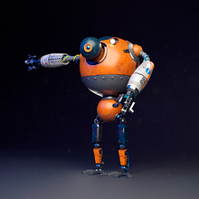 3D // Robot. 3D, 3D Modeling, 3D Character Design, and 3D Design project by Eva Rodríguez Solís - 12.20.2021