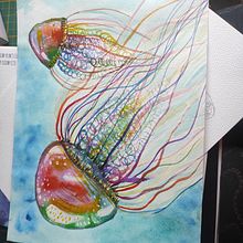 Mój projekt z kursu: Nowoczesne techniki akwareli. Een project van Traditionele illustratie,  Beeldende kunst, Schilderij y Aquarelschilderen van Mojmira Kruszynka - 20.12.2021