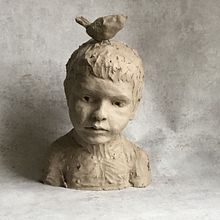 Mi Proyecto del curso: Retrato en barro: modela un rostro a escala real. Projekt z dziedziny  Sztuki piękne i Rzeźba użytkownika Leire Asarta - 20.12.2021