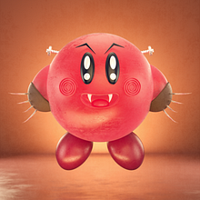 Terrifying Kirby. Un progetto di 3D, Modellazione 3D, Character design 3D, Progettazione 3D e Character design di Javi Márquez López - 21.12.2021