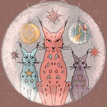 Mein Kursprojekt: Kreative Komposition für Illustration mit Procreate. Un proyecto de Ilustración tradicional, Creatividad, Ilustración digital, Dibujo digital, Diseño de logotipos e Ilustración infantil de Rachel B - 21.12.2021