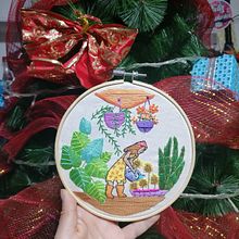 Mi Proyecto del curso: Introducción al bordado botánico. Embroider, and Textile Design project by Katherine Roldan Estrada - 12.21.2021