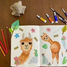 Mi Proyecto del curso: Ilustración de animales: dibuja la vida salvaje en tu sketchbook. Un progetto di Illustrazione tradizionale, Collage, Sketchbook e Illustrazione naturalistica di Mariela García - 07.10.2021
