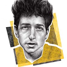 Bob Dylan. Un progetto di Disegno di ritratti, Disegno realistico, Illustrazione editoriale e Illustrazione tradizionale di Paul Ryding - 02.09.2021
