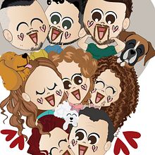 Mini me per la mia famiglia. Ilustração tradicional projeto de Alessia ALTOBELLO - 20.12.2021