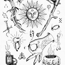 My project in Blackwork Tattoo Techniques with Fine Lines course. Desenho de tatuagens projeto de jeremy.ibanez-0173 - 22.12.2021