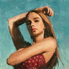 Portrait in the Alla Prima Style. Painting, and Drawing project by Daniel Ibanez - 12.22.2021