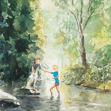 Mein Kursprojekt: Natürliche Aquarelllandschaften. Un projet de Beaux Arts, Peinture , et Aquarelle de Christoph Speck - 23.12.2021