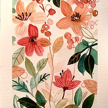 Artisti Floral watercolor course project . Traditional illustration, and Watercolor Painting project by Elena Oguchi - 12.23.2021