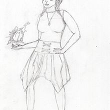My project in Female Character Design for Comics course. Un proyecto de Diseño de personajes, Cómic y Dibujo de Vendula Brunhoferová - 22.12.2021