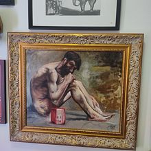 Diogenes - Interpretação de Jules Bastien-Lepage. Pintura a óleo, Desenho realista, e Desenho anatômico projeto de Igor Kolling Maciel - 23.12.2021