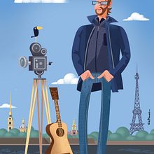 My project in Illustration of Vectorial Caricatures course. Character Design, Comic, and Drawing project by Alexander Geifman - 12.24.2021