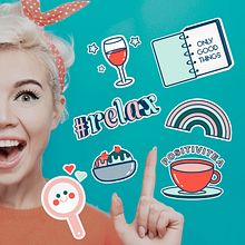 Mi Proyecto del curso: Motion graphics para redes sociales: crea un pack de stickers. Een project van Traditionele illustratie, Motion Graphics, Animatie, Ontwerp van personages y Social media-ontwerp van Simón Castellanos - 23.12.2021