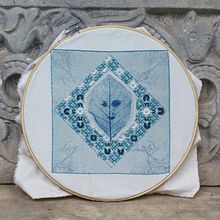 Mi Proyecto del curso: Bluework: cianotipia y bordado. Traditional illustration, Arts, Crafts, Fine Arts, Paper Craft, Printing, Embroider, DIY, Textile Printing, and Textile Design project by Elena Rodríguez Fajardo - 12.24.2021