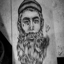 Desenho Marinheiro Barbeiro. Un projet de Illustration traditionnelle, Dessin au cra, on, Dessin réaliste , et Dessin artistique de Milena Silva - 24.12.2021