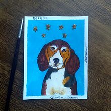 Desenho do Cachorro Beagle. Un projet de Illustration traditionnelle, Dessin au cra, on, Dessin , et Dessin artistique de Milena Silva - 24.12.2021