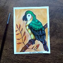 Desenho Do pássaro Lourinho. Un projet de Illustration traditionnelle, Dessin au cra, on , et Dessin artistique de Milena Silva - 24.12.2021