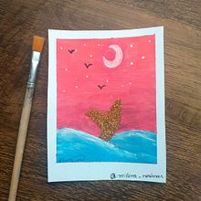 Desenho Oceano. Un projet de Dessin, Dessin au cra, on , et Dessin artistique de Milena Silva - 24.12.2021