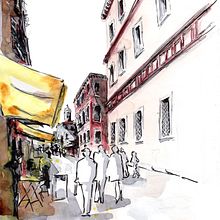 A trip to Venice Ein Projekt aus dem Bereich Aquarellmalerei, Sketchbook und Architektur von Tina Ritter - 24.12.2021