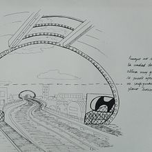 Croquis de estación de metro Santiago de Chile. Un projet de Design  de Daniela Herrera Diaz - 24.12.2021