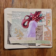 Meu projeto do curso: Caderno artístico para viagens imaginárias. Un progetto di Belle arti, Creatività, Sketchbook e Disegno di Gelsomina Eckberg - 17.07.2021