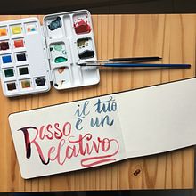 Una cancion en aquarela. Un progetto di Calligrafia e Pittura ad acquerello di Monica Rivas - 25.12.2021