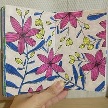 Mi Proyecto: Patrones botánicos. Ilustração tradicional, Pattern Design, Ilustração botânica, e Sketchbook projeto de robledo_anita - 13.12.2021
