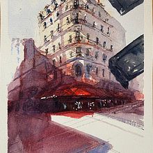 Mi Proyecto del curso: Dibujo arquitectónico con acuarela y tinta. Un proyecto de Bocetado, Dibujo, Pintura a la acuarela, Ilustración arquitectónica, Sketchbook e Ilustración con tinta de marienrob_ - 26.12.2021