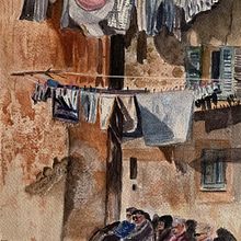 Urban Scape Watercolor Painting. Watercolor Painting project by Ayesha Al Budoor - 12.26.2021