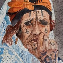 Old Moroccan Woman Portrait Watercolor Painting. Watercolor Painting project by Ayesha Al Budoor - 12.26.2021