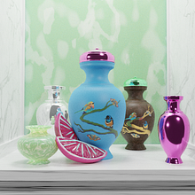 Colourful Vase Arrangement Experiment. Un progetto di 3D di Phaedra Stevens - 27.12.2021