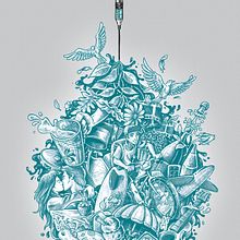 Vacina é Vida. Traditional illustration, and Digital Illustration project by Marcelo Anache - 12.27.2021