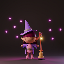 Mi Proyecto del curso: Creación de personajes kawaii en 3D con Blender . Traditional illustration, Character Design, Digital Illustration, 3D Modeling, and Manga project by Mariana Benitez - 12.27.2021